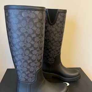 NWT Coach Rain boots